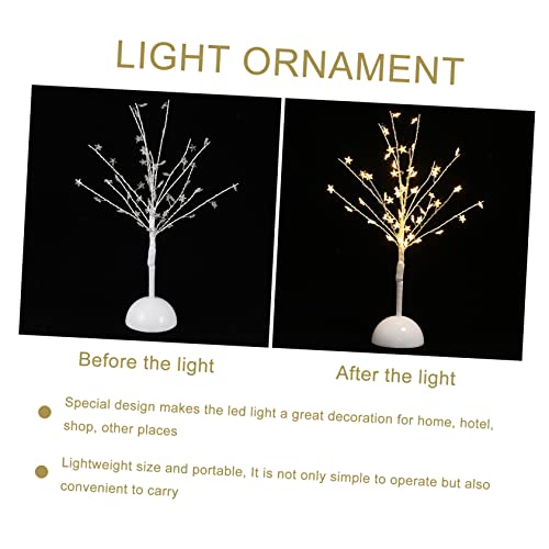 Abaodam 1 Peça Lâmpada De Fio De Cobre Estrelado LED Luz Noturna Luzes De Árvore De Fio De Cobre Luz