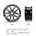 18 x 8 Inch Aluminum Wheel Rim Compatible with Le xus IS250 IS350 2014-2017, PCD 5×114.3mm, Offset 45mm, CB 60.1mm, Front or Rear Direct Replacement Hyber Black Rim