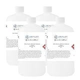 Lab Alley Denatured Ethanol 200 Proof, Kosher & Halal Certified, GMO-Free Ethyl Alcohol for Laboratory & Industrial Use, 1 Gallon (Pack of 4 x 1 Quart Bottles)