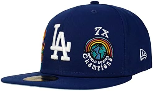 記念グッズ Dodgers Champions Fitted Cap 7 1/2 New Era LA Los Angeles Dodgers 59FIFTY Groovy 7X World Series