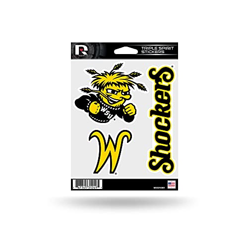 Rico Industries NCAA Wichita State Shockers Triple Spirit Stickers