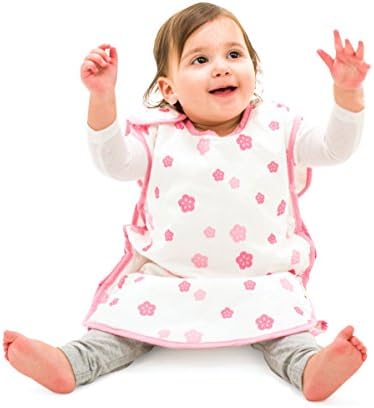 Mini Mumu Open Bottom Wearable Blanket Sleep Sack for Baby Toddler, Cherry Blossom (Small)