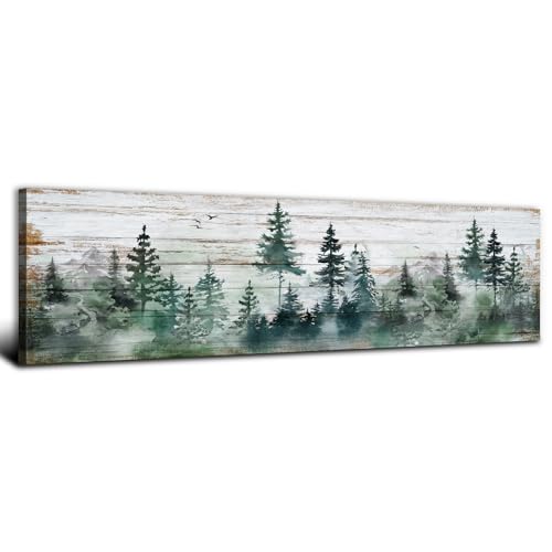 Farmhouse Pine Tree Wall Art Forest Picture Wall Decor...