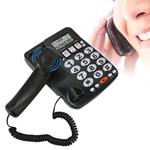 Teléfono con cable para adultos, con identificador de llamadas miniatura 3