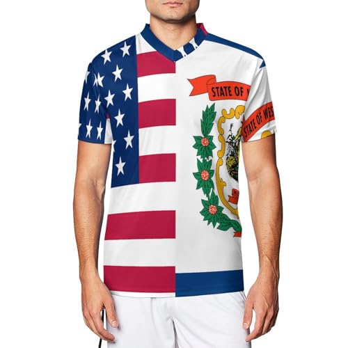 Camiseta de fútbol de EE. UU. y Virginia Occidental ideal para días de partido y barbacoas