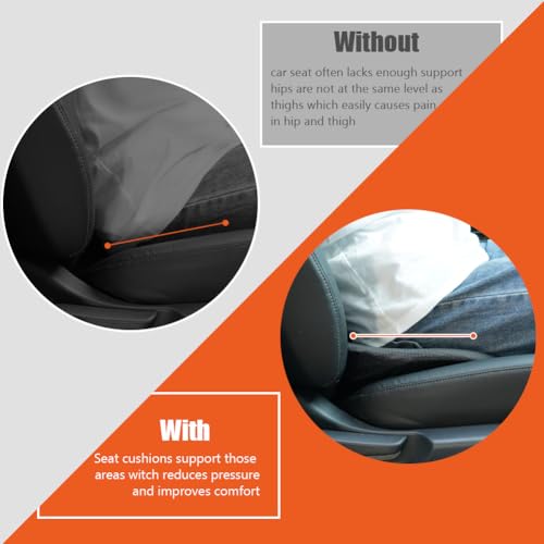 Ainiv Keilkissen Auto, Autositzkissen Keilkissen, Memory Foam Sitzkissen Auto, Verbesserung Beim Sitzen, Ergonomisches Memory Foam Kissen für den Wagen, Road Trip Essentials für Fahrer