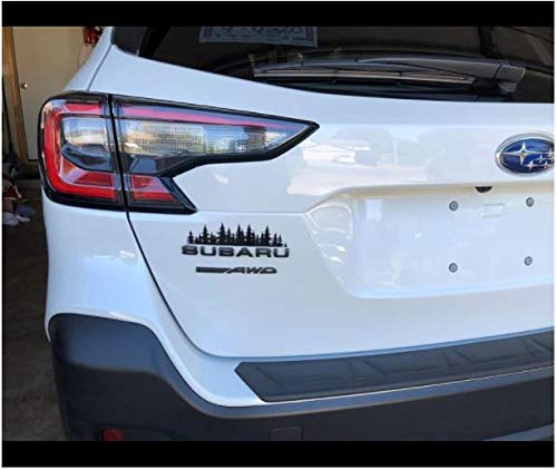 Byzee Vinyl Pine Tree Forest Sticker For Trunk, Truck Tailgate, Window, Or Bumper | Premium Vinyl Graphic For Vehicle Badge Or Emblem | Camper Van Accessories, Great Gift Idea For Camping, Hiking, Outdoor Adventure Enthusiast #TOP2