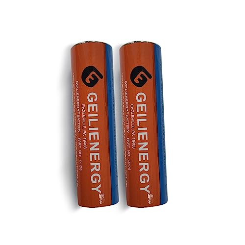 GLEPOWEER 74175 Lithium Ion Battery 3.7V 2600mAh Rechargeable Compatible with 74175 Strion Flashlight (2 Pack)