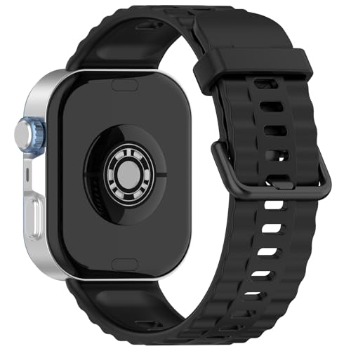 LOKEKE Huawei Watch Fit 4 Pro�����p���X�g�o���h - �����p�V���R���r���v�o���h�X�g���b�v Huawei Watch Fit 4/4 Pro / 3�ɑΉ� (�u���b�N)