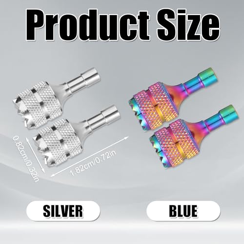 Image of 4pcs Drone Controller Sticks, Aluminum Drone Control Joystick Detachable Thumb Rocker Replacement Compatible with DJI Mini 3 Pro DJI RC Smart Controller Accessories (Silver, Multicolor)