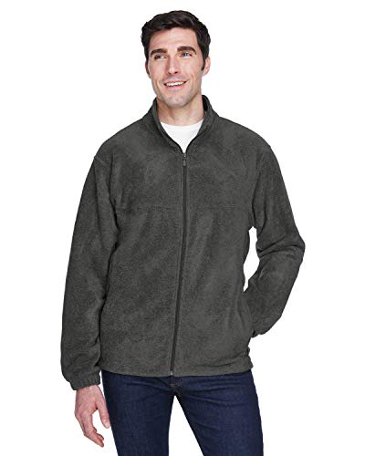 Men's 8 oz. Full-Zip Fleece 4XL CHARCOAL