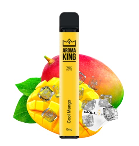 AROMA KING E Zigarette COOL MANGO 700 Puff E-Shisha ohne Nikotin Elektronische Zigarette 550mAh - Kompakter Vape Stick…