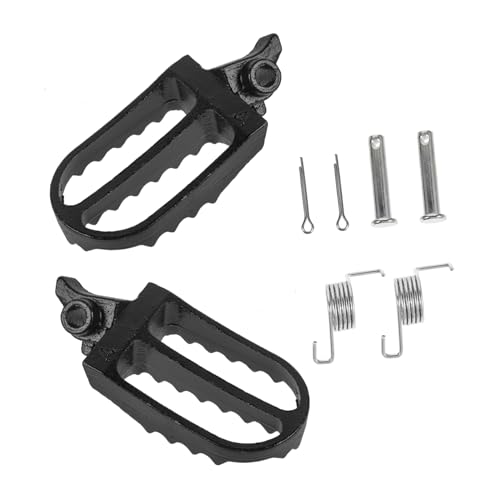 Gatuida 1 Juego reposapiés para de cross guantes de hombre candado para motocicleta pie motoazadas motopico estriberas pedales antideslizantes para de cross planchar Black