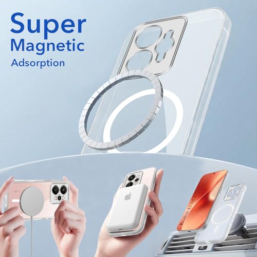 Image of Jkobi Lifetime Anti-Yellow MagSafe Compatible Clear Back Cover Case for Realme 15 (Sleek Hard Crystal | Shockproof and Camera Protection)
