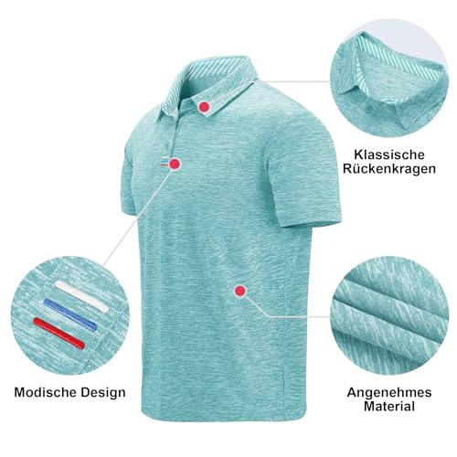 T-shirt d'été geeksport anti-transpiration polo homme de golf sport à séchage rapide - 5