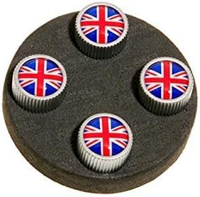 Land Rover Cubierta de válvula de neumático genuina rojo y azul Union Jack Design Set Parte LR027664