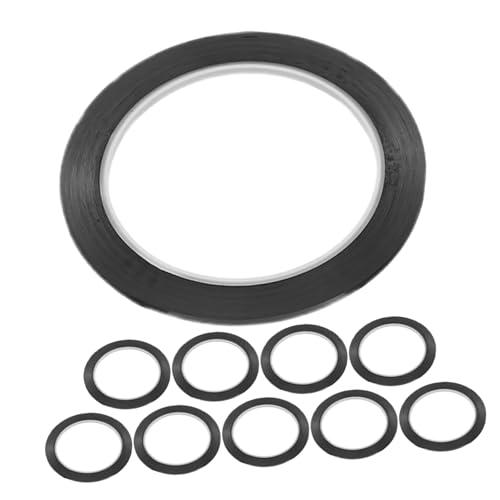 Cinta negra para pizarra SECFOU de 3 cm x 66 m pack de 10 unidades autoadhesivas