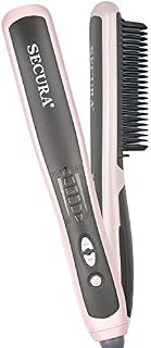 Secura Hair Straightener Comb with PTC Ceramic Heating Elements and 6 Levels of