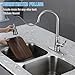 ELLO&ALLO Touchless Kitchen Faucet with Pull Down Sprayer - Single Handle Kitchen Faucets Smart Motion Sensor Stainless Steel Brushed Nickel Sink Faucet