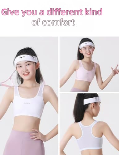 Training Bras for Girls 8-10 Years,Teens 10-14 Cotton Bra,No Pads Bras Lightweight,Wireless Begaining Bra, Teen Girl Clothes (US, Alpha, Small, Regular, Mixed Color A)2