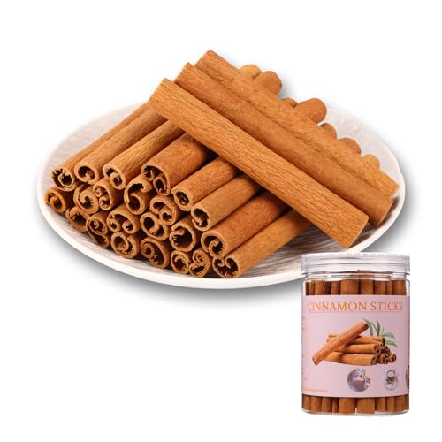 Cinamon Sticks Whole -4 Inch Cut,Cinnamon Stick 6.4 Oz Bottle (30–35 Sticks),Warm,Sweet-Spicy,Cinnamon Sticks Perfect for Tea/Beverages/Potpourri/Mulled Wine & Holiday Baking