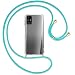 Produktbild mtb more energy® Handykette kompatibel mit Samsung Galaxy M31s (SM-M317, 6.5'') - türkis/Gold - Smartphone Hülle zum Umhängen - Anti Shock Full TPU Case