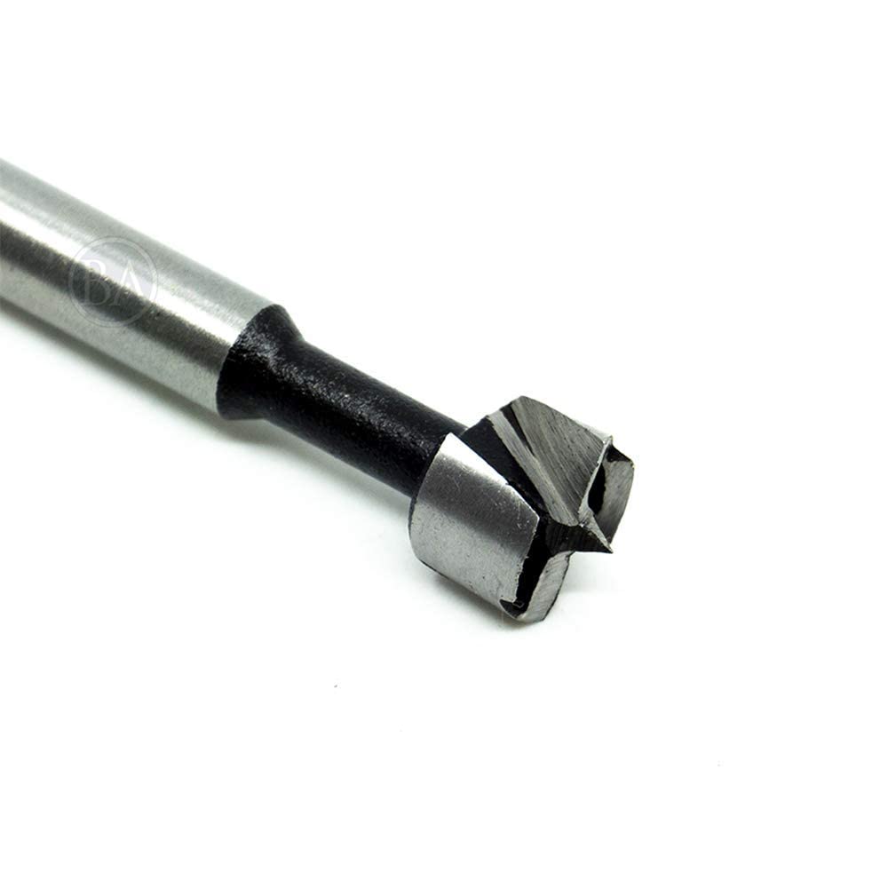 Benchmark Abrasives 1/2 Inch Forstner Drill Bit for Woodworking, Tool for Smooth, Clean Cuts Hole Carbon Steel Hole Cutter Drill Bit for Drilling on Soft & Hard Wood, MDF, Plywood, Drill Tool