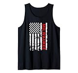 Milwaukee USA Black And White Flag Tank Top