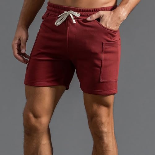 Short en coton décontracté ample avec grandes poches de rangement