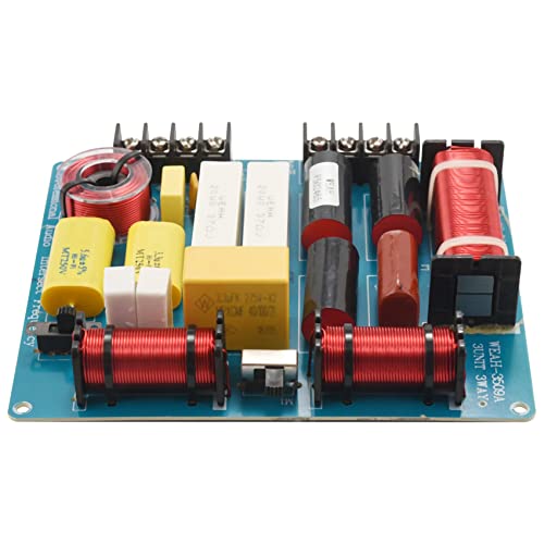 Popidome 1Pc 350W 3 Ways Crossover Audio Board Tweeter+Mediant+Bass Frequency Divider For 4-8Ohm Diy Ktv Stage Speaker Filter #TOP29