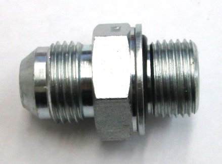 AF 9606S-06-S08-16 - 3/8 Male JIC (9/16''-18 Threads) X 16mm x 1.5 DIN Heavy(8mm Tube)