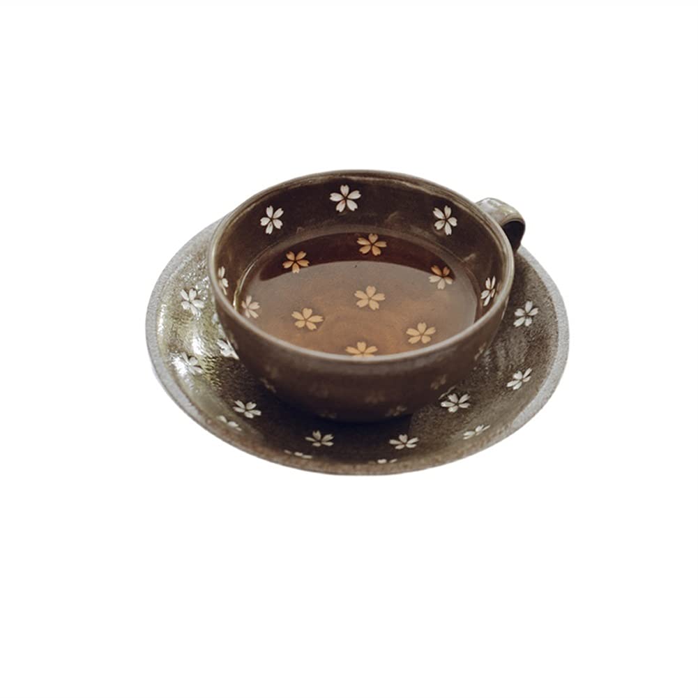 Ceramiczne kubki do kawy i spodki, filiżanki do espresso, filiżanki do herbaty, kubki do picia, kubki do napojów, kubki śniadaniowe z uchwytem