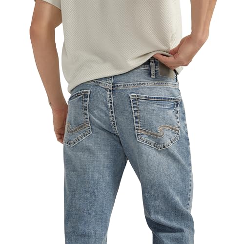 Image of Silver Jeans Co. Men's Zac Relaxed Fit Straight Leg Jean - Legacy