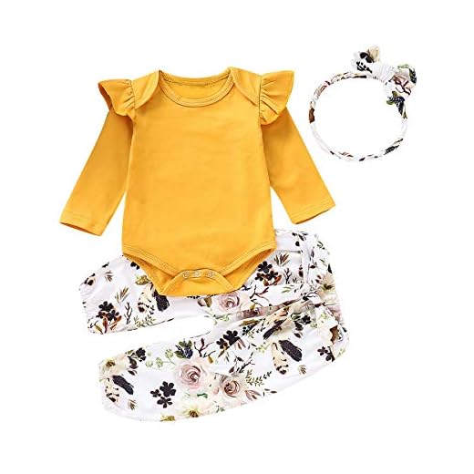 Borlai - Mono - para bebé niña Amarillo Amarillo 0-3 Meses