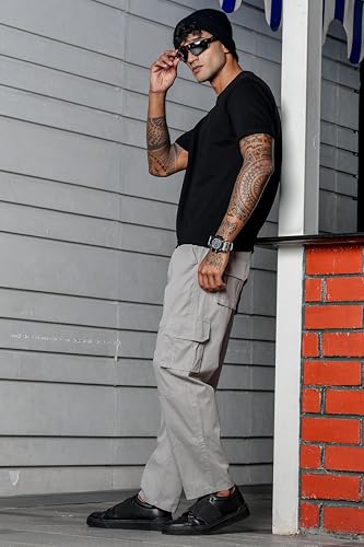 Image of Men's Stylish Cargo Pants | Slim Fit | Multi-Pocket Utility Trousers | Durable & Comfortable Fabric | Casual, Travel & Outdoor Wear