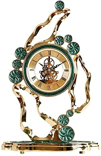 LSSOAZZVVN Alarm Clock Clock Ornaments Living Room Home Fashion Clock Desktop Pendulum Clock Quartz Clock