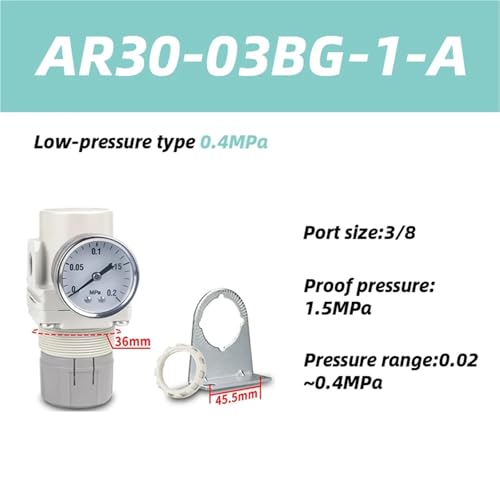 Vanne de régulation pneumatique AR20-02BG-A pour compresseur d'air comprimé - 3