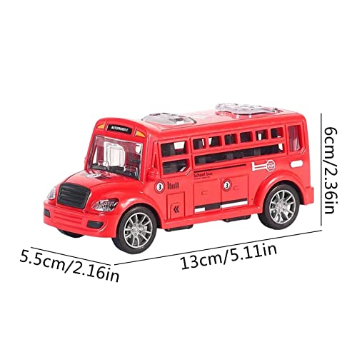 Brinquedo de ônibus escolar pequeno,Brinquedos de carro inercial para crianças - Modelo de brinquedo