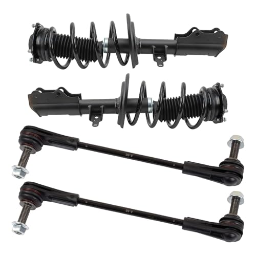 TRQ Front Suspension Kit Complete Strut & Coil Spring Assembly Sway Bar Stabilizer Link Compatible with 2019-2022 Chevrolet Blazer