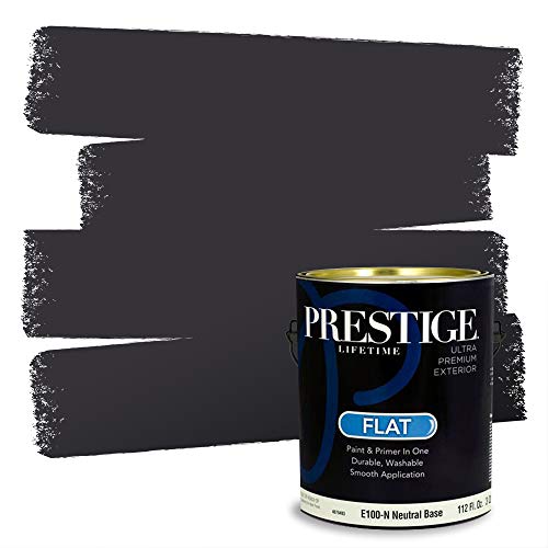 PRESTIGE Paints Exterior Paint and Primer In One, 1-Gallon, Flat, Comparable Match of Sherwin Williams* Domino*