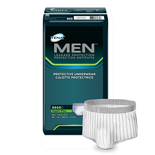 Tena Incontinence Underwear For Men, Super Plus Absorbency, Proskin - Small/Medium - 64 Count #TOP2