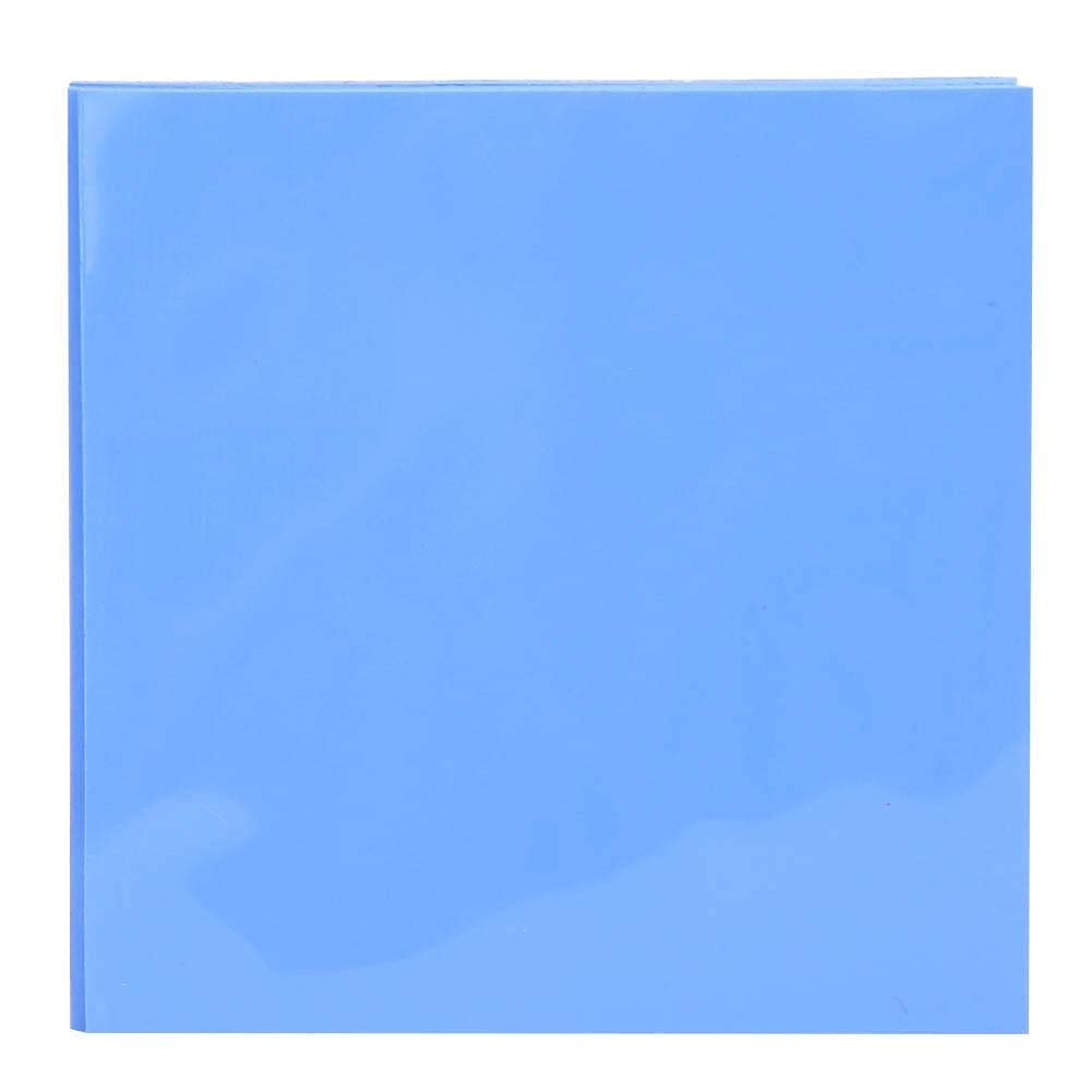 Walfront 5 pz Pad Termici in Silicone 100x100x1.5mm Alta Conducibilità Termica 6W/MK per CPU GPU Dissipazione Calore
