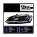 AZAXCQ Car Styling Compatible With VW Polo Headlights 2011-2018 Compatible With Vento LED Headlight Polo Design DRL Hid Head Lamp Bi Xenon Beam Accessories(TSI Silver LED)