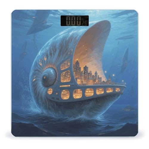 Báscula digital de baño Nautilus City Ship 400 lb miniatura 1