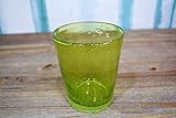  ONLYLUX Becher aus farbigem Glas, Tumbler, Limettengrün, Höhe 10 cm, Modell Smarties