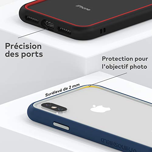 Coque fine iPhone XS Max Mod NX gris platine - 6