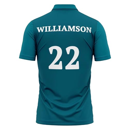 Image of Kane Willamson Jersey 22 Number Jersey Newzl and Team Cricket Jerseys Team Men's