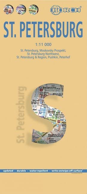 Laminated St. Petersburg City Streets Map by Borch (English Edition) Map – April 1, 2011