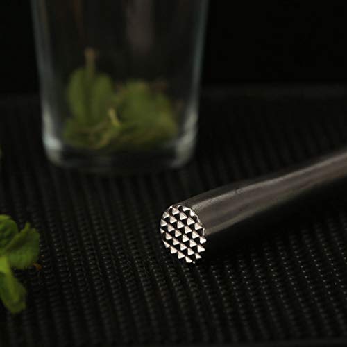 Cabilock Muddler Coquetéis de Aço Inoxidável para Bebidas, Muddler Mojito, Utensílios de Festa para