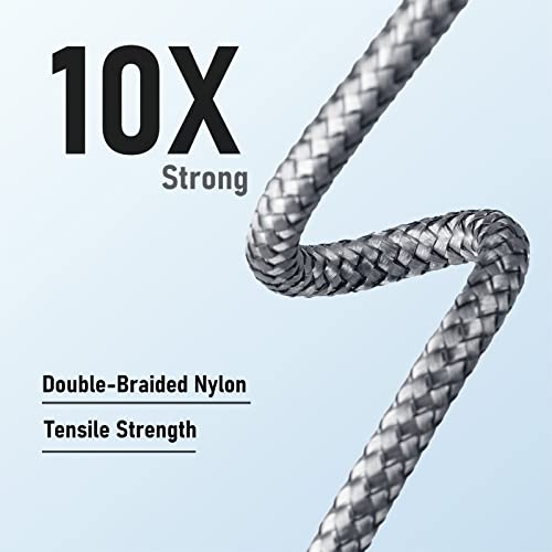 Ohbox Heavy Duty 6Ft 3Pack Iphone Charger Cable, 6 Foot Lightning Cable Braided Fast Charging Cords Compatible With Iphone 14/13/12/11/Pro/Max/Mini/X/Plus/8/7/6/5S/Se/Plus/Ipad #TOP4